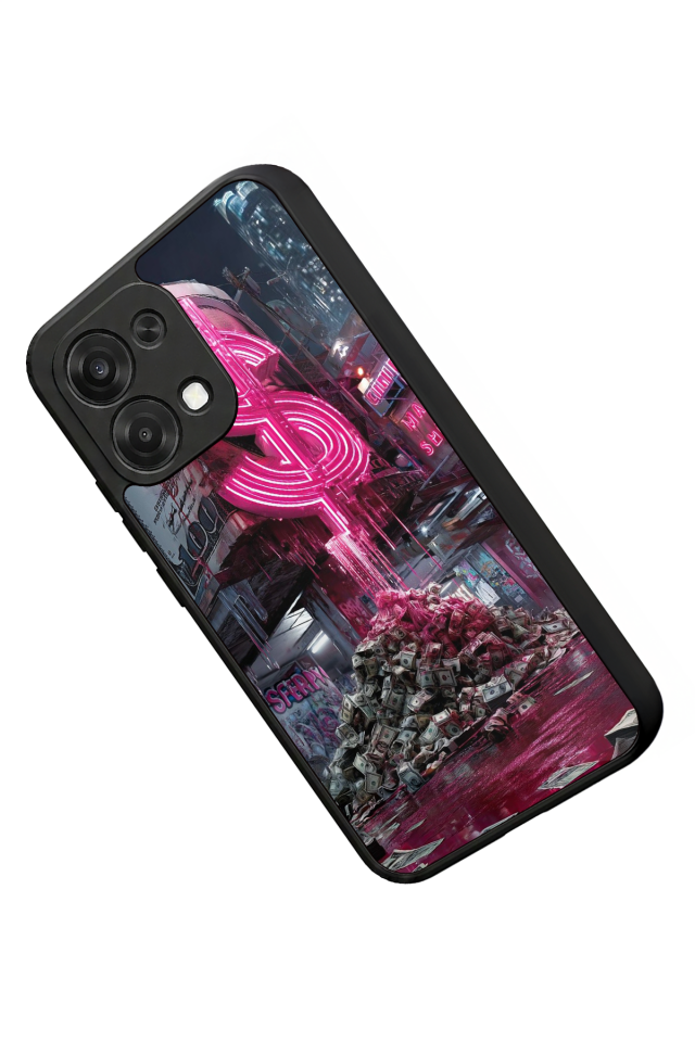 Oppo A6 Pro Uyumlu Para Tasarımlı Glossy Premium Kılıf