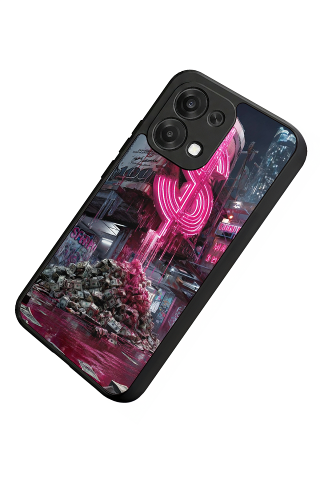Oppo A6 Pro Uyumlu Para Tasarımlı Glossy Premium Kılıf