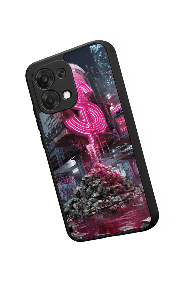 Oppo A6 Pro Uyumlu Para Tasarımlı Glossy Premium Kılıf
