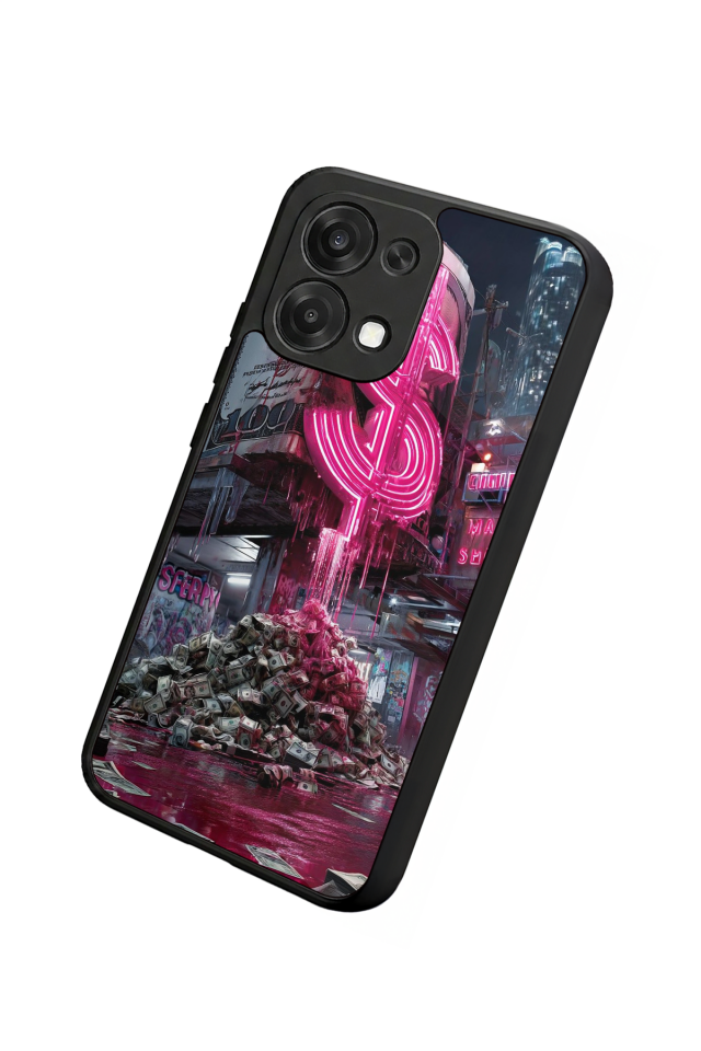 Oppo A6 Pro Uyumlu Para Tasarımlı Glossy Premium Kılıf