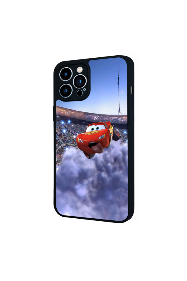 iPhone 13 Pro Max Uyumlu Şimsek McQueen Tasarımlı Glossy Premium Kılıf
