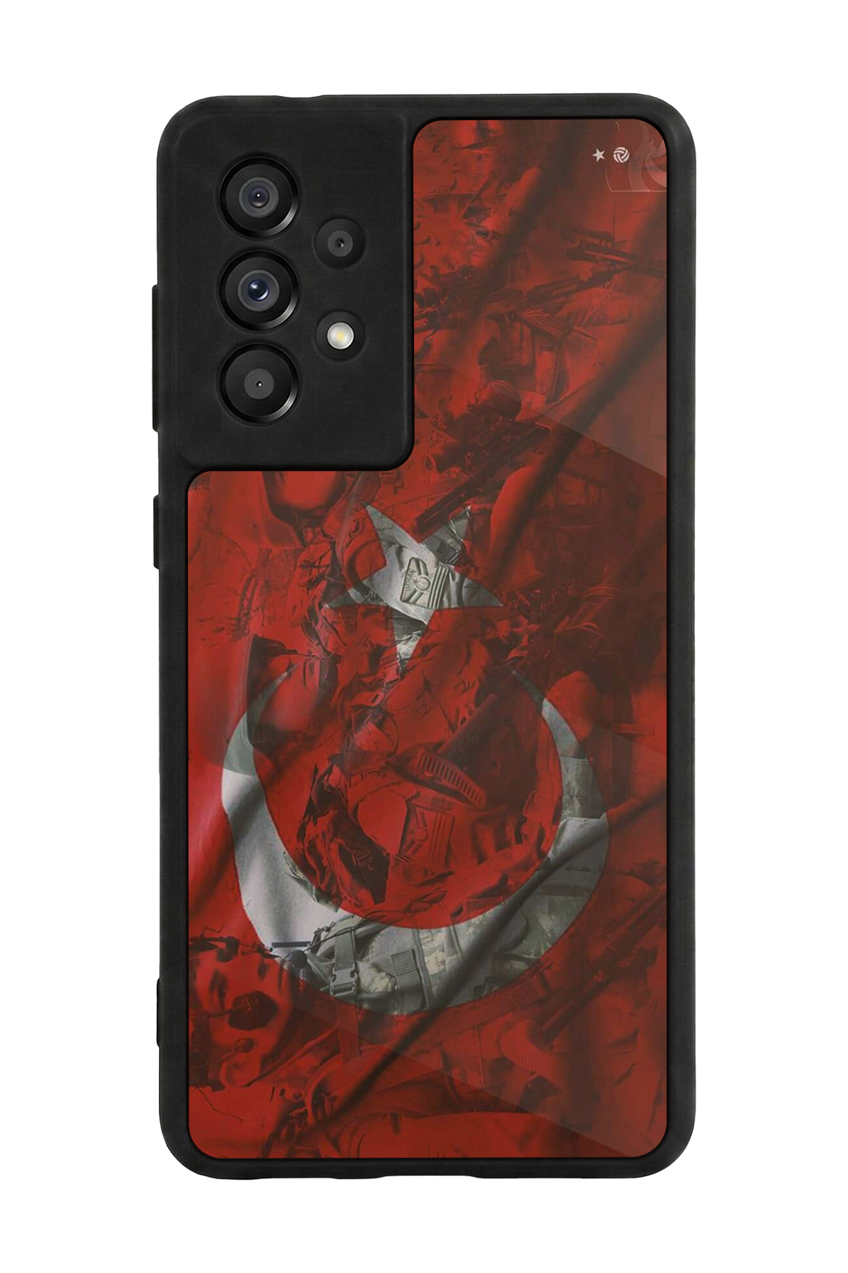 Samsung Galaxy A73 Uyumlu Türk Bayragi Tasarımlı Glossy Premium Kılıf