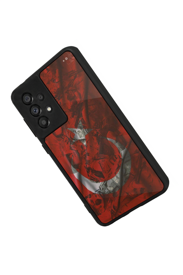 Samsung Galaxy A73 Uyumlu Türk Bayragi Tasarımlı Glossy Premium Kılıf