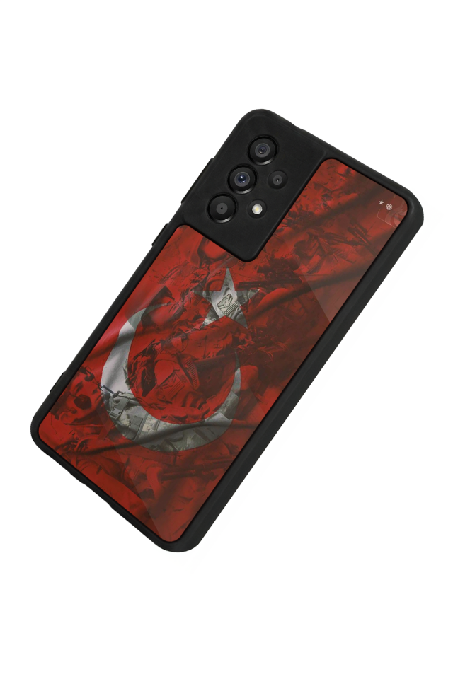 Samsung Galaxy A73 Uyumlu Türk Bayragi Tasarımlı Glossy Premium Kılıf