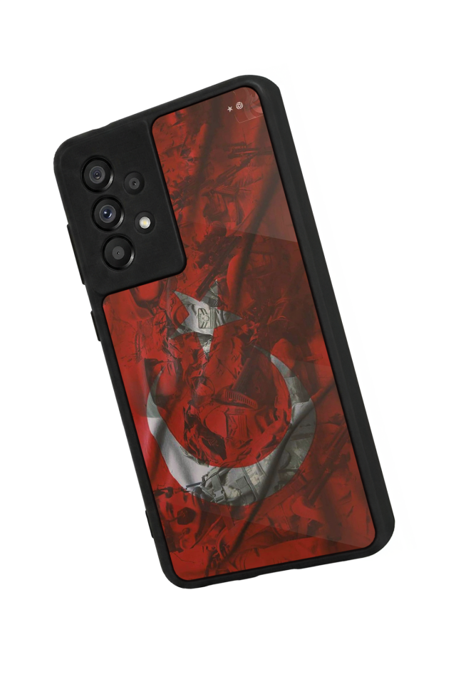 Samsung Galaxy A73 Uyumlu Türk Bayragi Tasarımlı Glossy Premium Kılıf