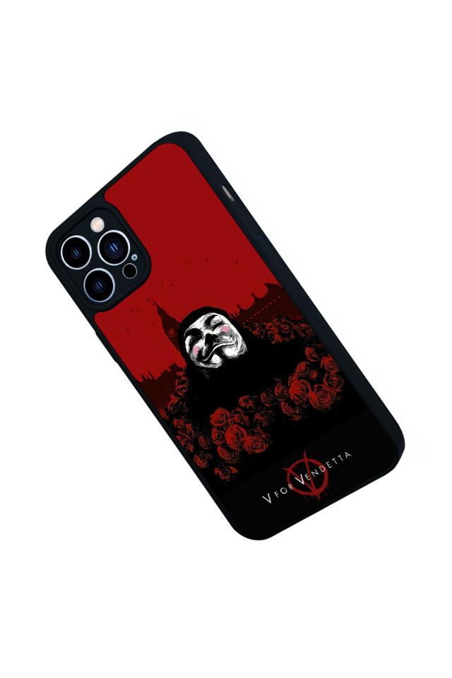 iPhone 12 Pro Max Uyumlu Vendetta Tasarımlı Glossy Premium Kılıf