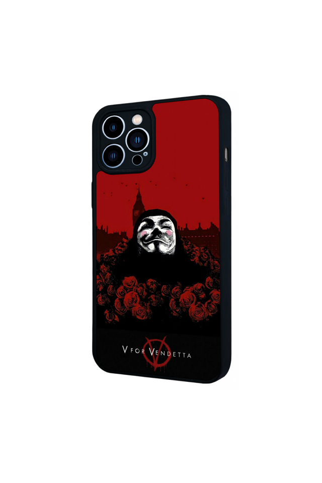 iPhone 12 Pro Max Uyumlu Vendetta Tasarımlı Glossy Premium Kılıf