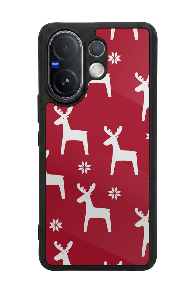 Vivo V60 Uyumlu Yilbasi Christmas Tasarımlı Glossy Premium Kılıf
