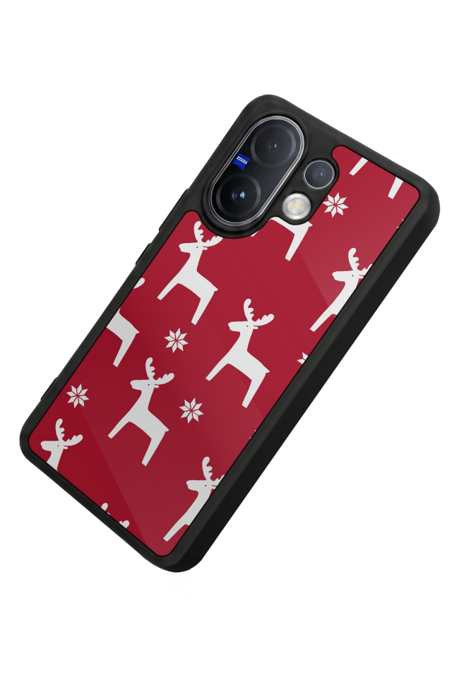 Vivo V60 Uyumlu Yilbasi Christmas Tasarımlı Glossy Premium Kılıf