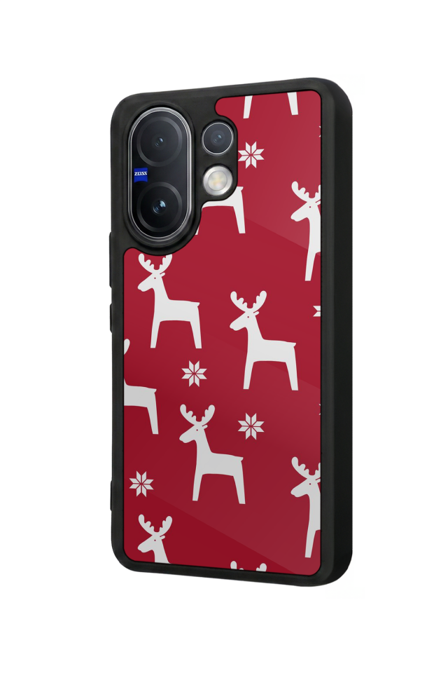 Vivo V60 Uyumlu Yilbasi Christmas Tasarımlı Glossy Premium Kılıf