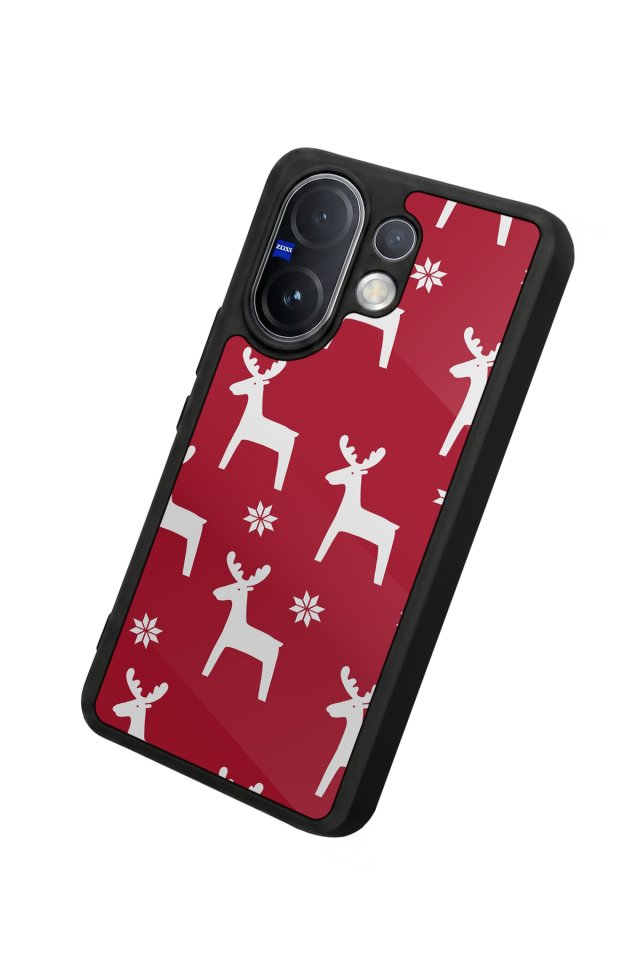Vivo V60 Uyumlu Yilbasi Christmas Tasarımlı Glossy Premium Kılıf