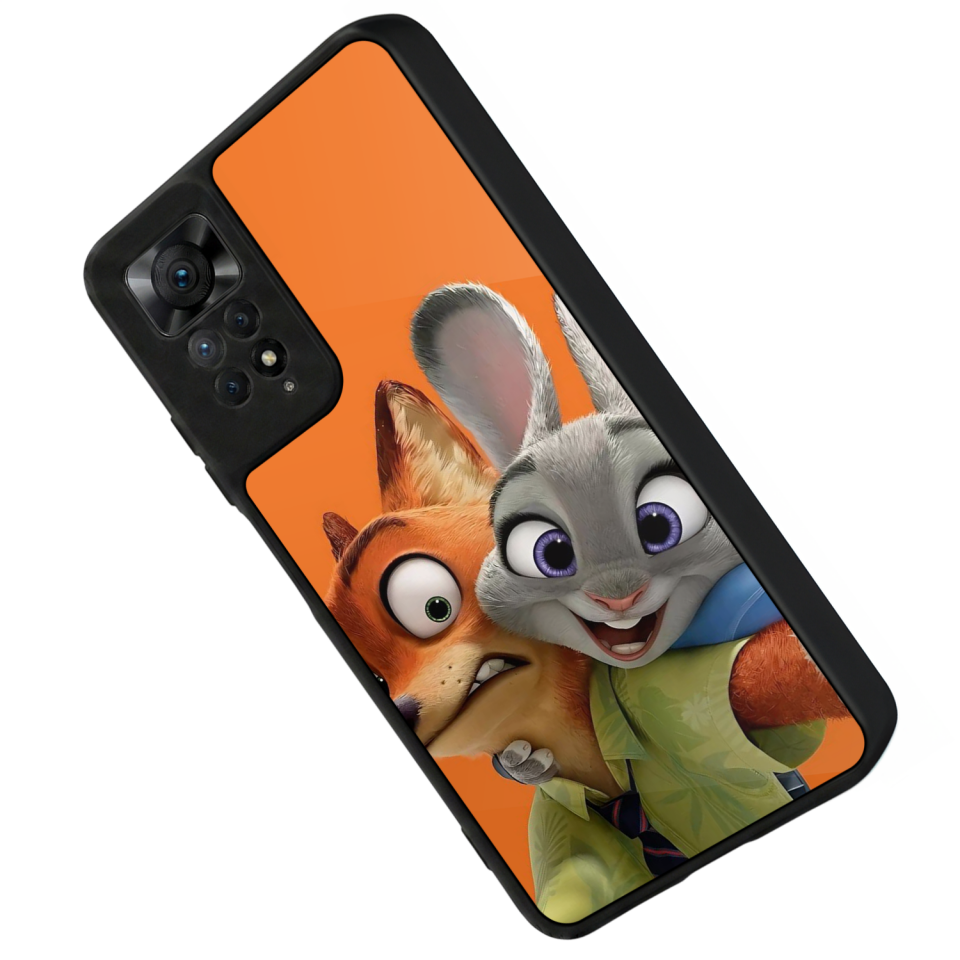 Xiaomi Redmi Note 12 Pro Uyumlu Zootropolis Tasarımlı Glossy Premium Kılıf