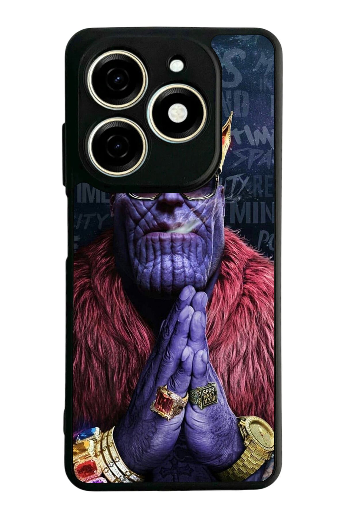 Tecno Spark 20/20C Uyumlu Thanos Tasarımlı Glossy Premium Kılıf