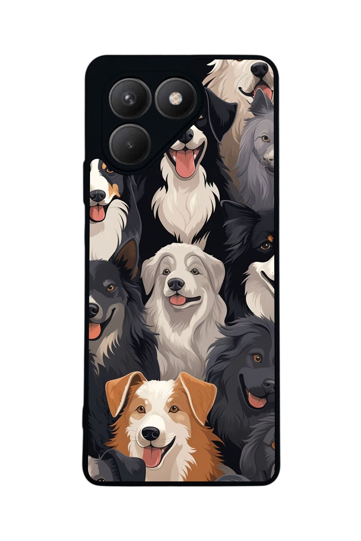 Tecno Pova 7 Mat Uyumlu Siyah Kılıf – Yumuşak Silikon, Koruyucu, Şok Emici Kapak