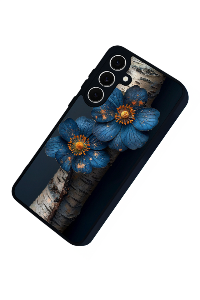 Samsung Galaxy S24 FE Uyumlu Cicek Tasarımlı Glossy Premium Kılıf