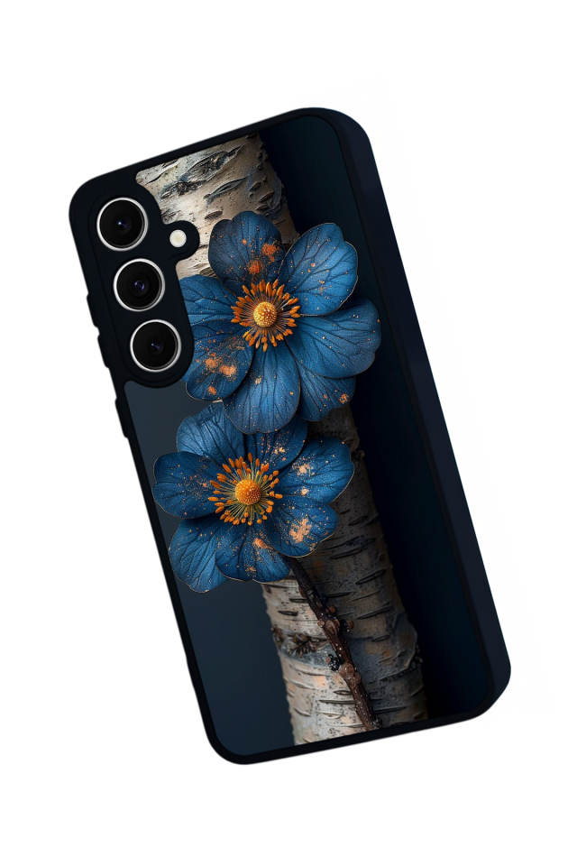 Samsung Galaxy S24 FE Uyumlu Cicek Tasarımlı Glossy Premium Kılıf