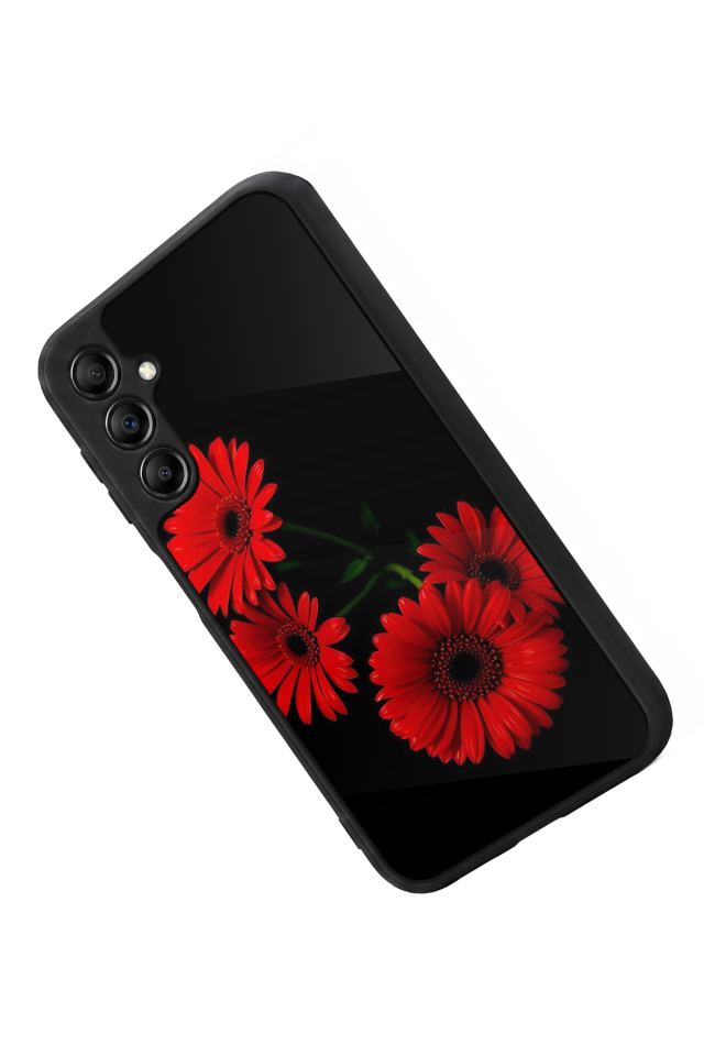 Samsung Galaxy A14 Uyumlu Cicek Tasarımlı Glossy Premium Kılıf