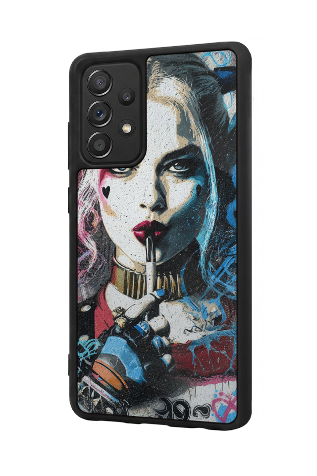 Samsung Galaxy A72 Uyumlu HarleyQueen Tasarımlı Glossy Premium Kılıf
