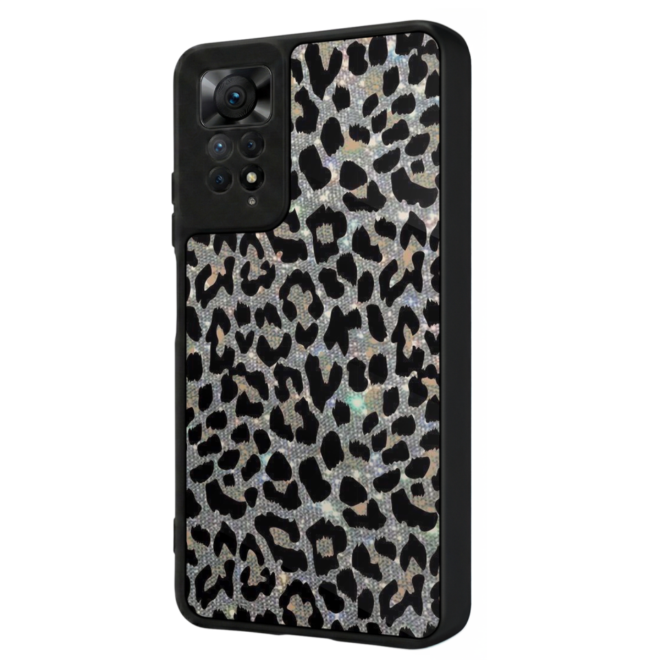 Xiaomi Redmi Note 12 Pro Uyumlu Hologram Leopar Tasarımlı Glossy Premium Kılıf