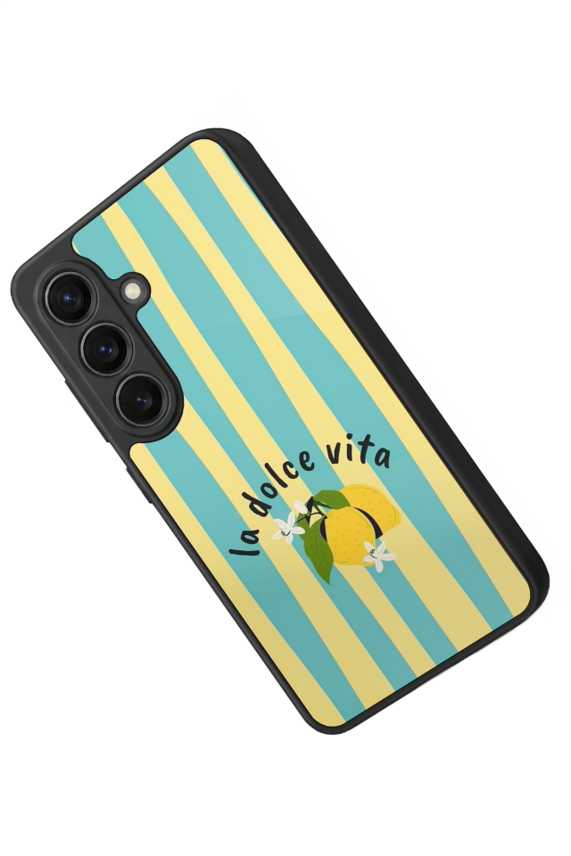 Samsung Galaxy S26 Uyumlu Limon Tasarımlı Glossy Premium Kılıf