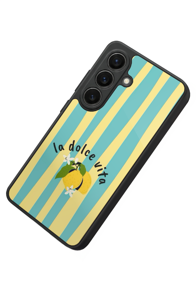 Samsung Galaxy S26 Uyumlu Limon Tasarımlı Glossy Premium Kılıf
