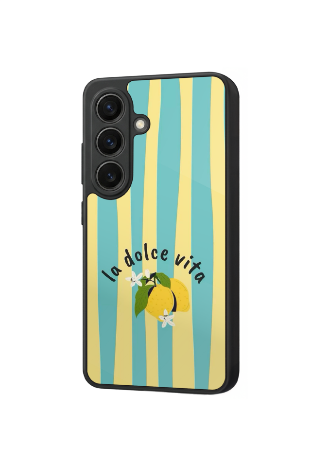 Samsung Galaxy S26 Uyumlu Limon Tasarımlı Glossy Premium Kılıf