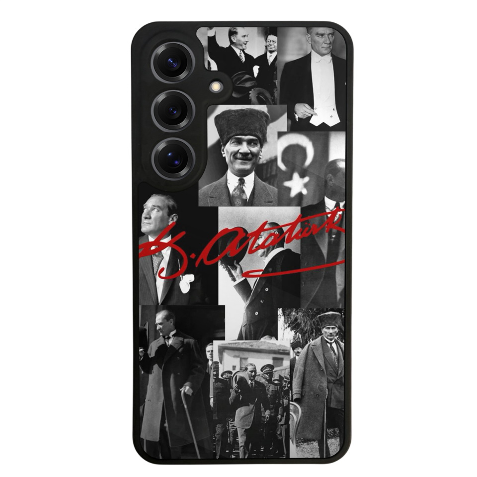 Samsung Galaxy S25 Uyumlu Mustafa Kemal Ataturk Tasarımlı Glossy Premium Kılıf