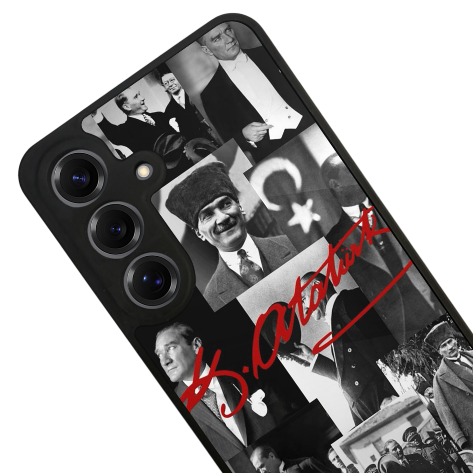 Samsung Galaxy S25 Uyumlu Mustafa Kemal Ataturk Tasarımlı Glossy Premium Kılıf