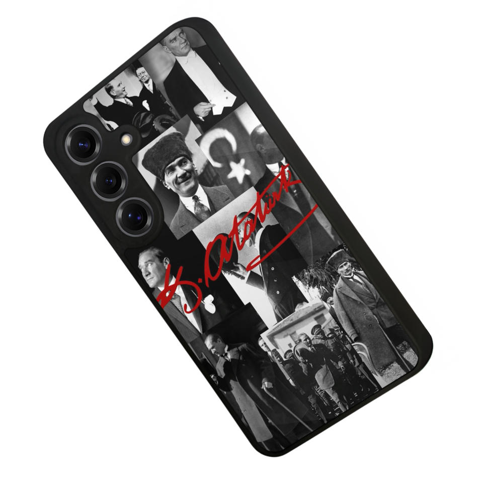 Samsung Galaxy S25 Uyumlu Mustafa Kemal Ataturk Tasarımlı Glossy Premium Kılıf