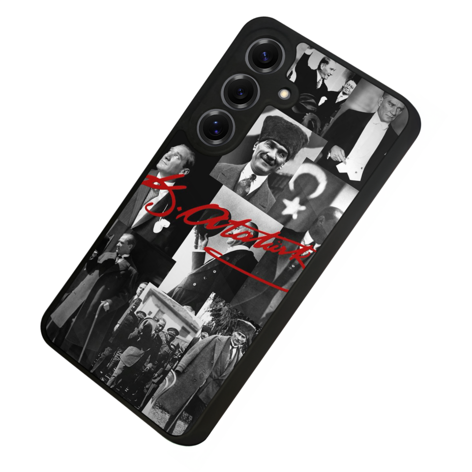 Samsung Galaxy S25 Uyumlu Mustafa Kemal Ataturk Tasarımlı Glossy Premium Kılıf