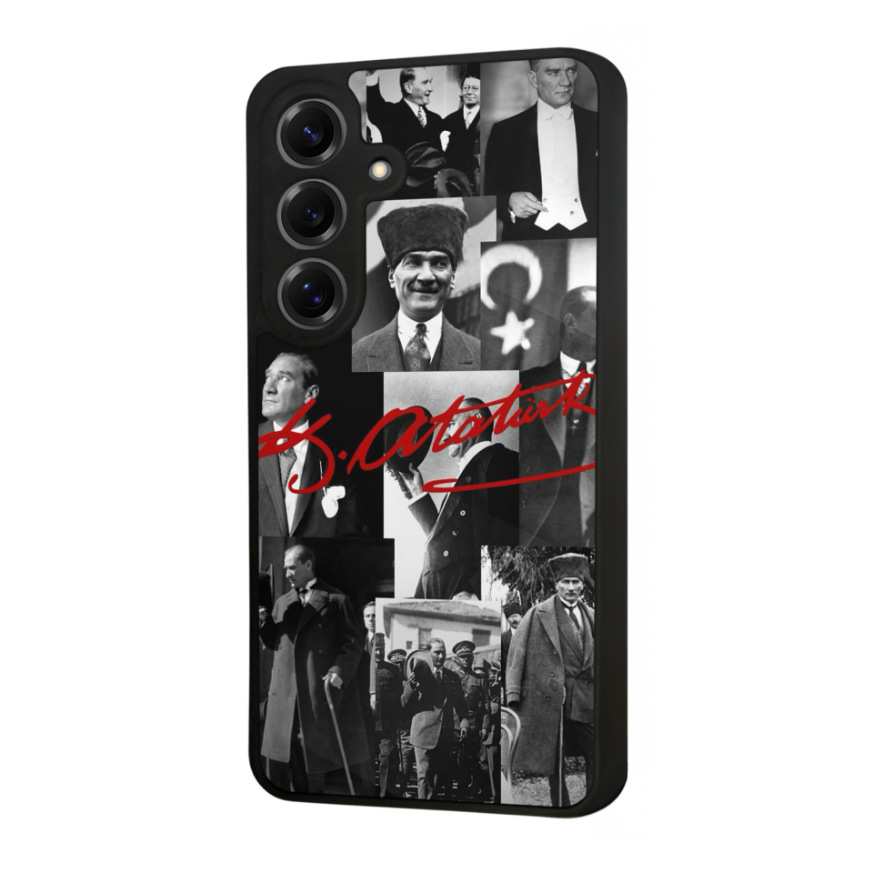 Samsung Galaxy S25 Uyumlu Mustafa Kemal Ataturk Tasarımlı Glossy Premium Kılıf