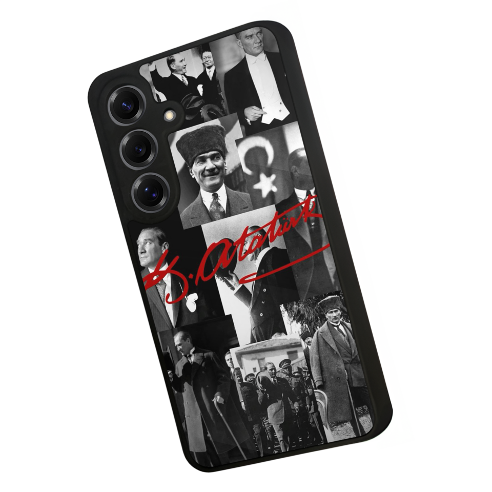 Samsung Galaxy S25 Uyumlu Mustafa Kemal Ataturk Tasarımlı Glossy Premium Kılıf