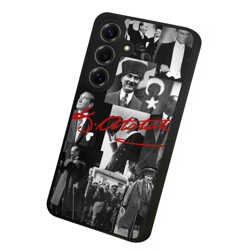 Samsung Galaxy S25 Uyumlu Mustafa Kemal Ataturk Tasarımlı Glossy Premium Kılıf