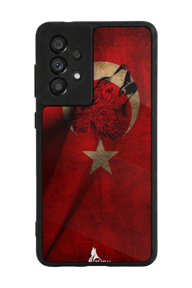 Samsung Galaxy A73 Uyumlu Türk Bayragi Tasarımlı Glossy Premium Kılıf