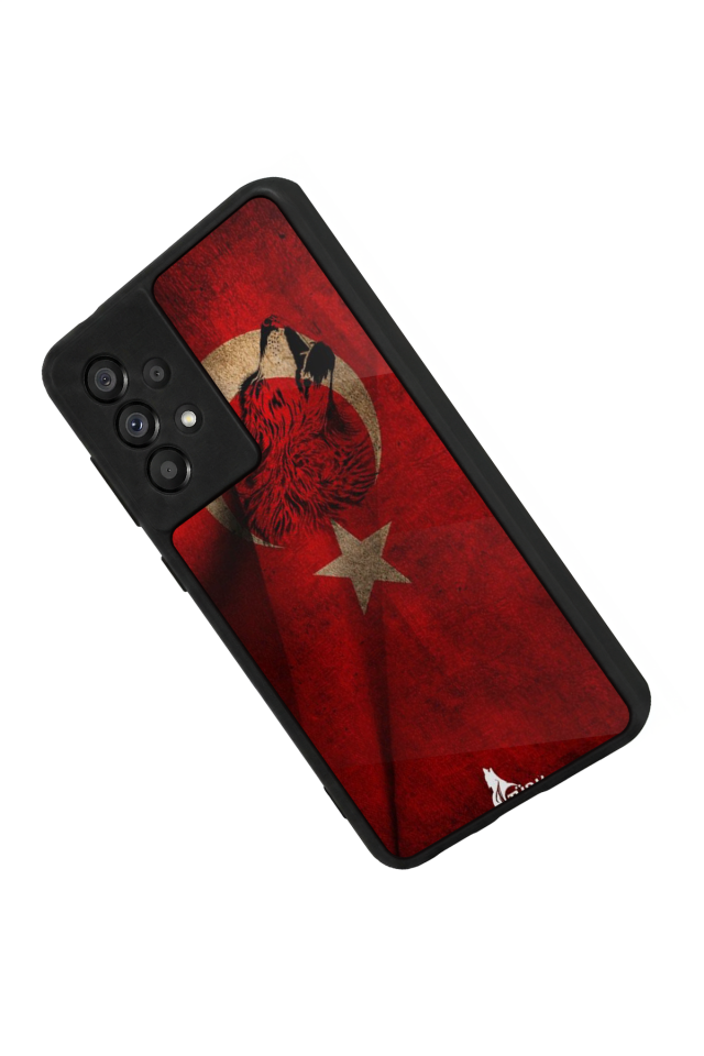 Samsung Galaxy A73 Uyumlu Türk Bayragi Tasarımlı Glossy Premium Kılıf