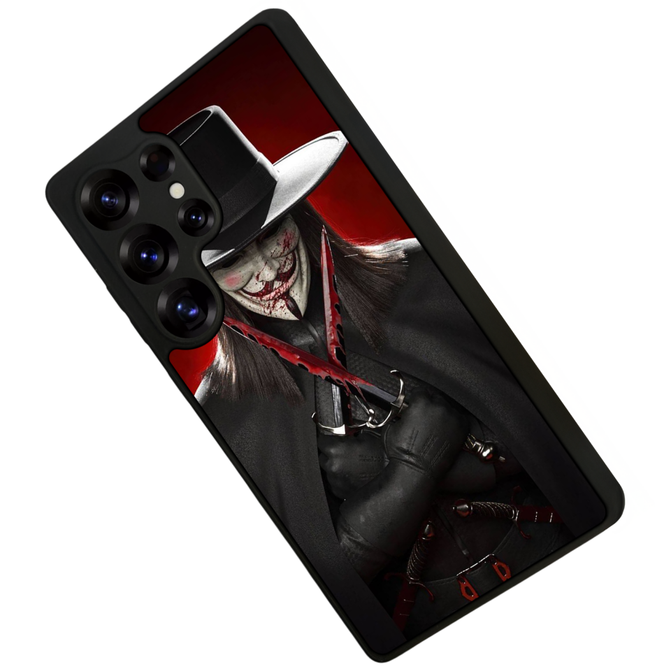 Samsung Galaxy S25 Ultra Uyumlu Vendetta Tasarımlı Glossy Premium Kılıf