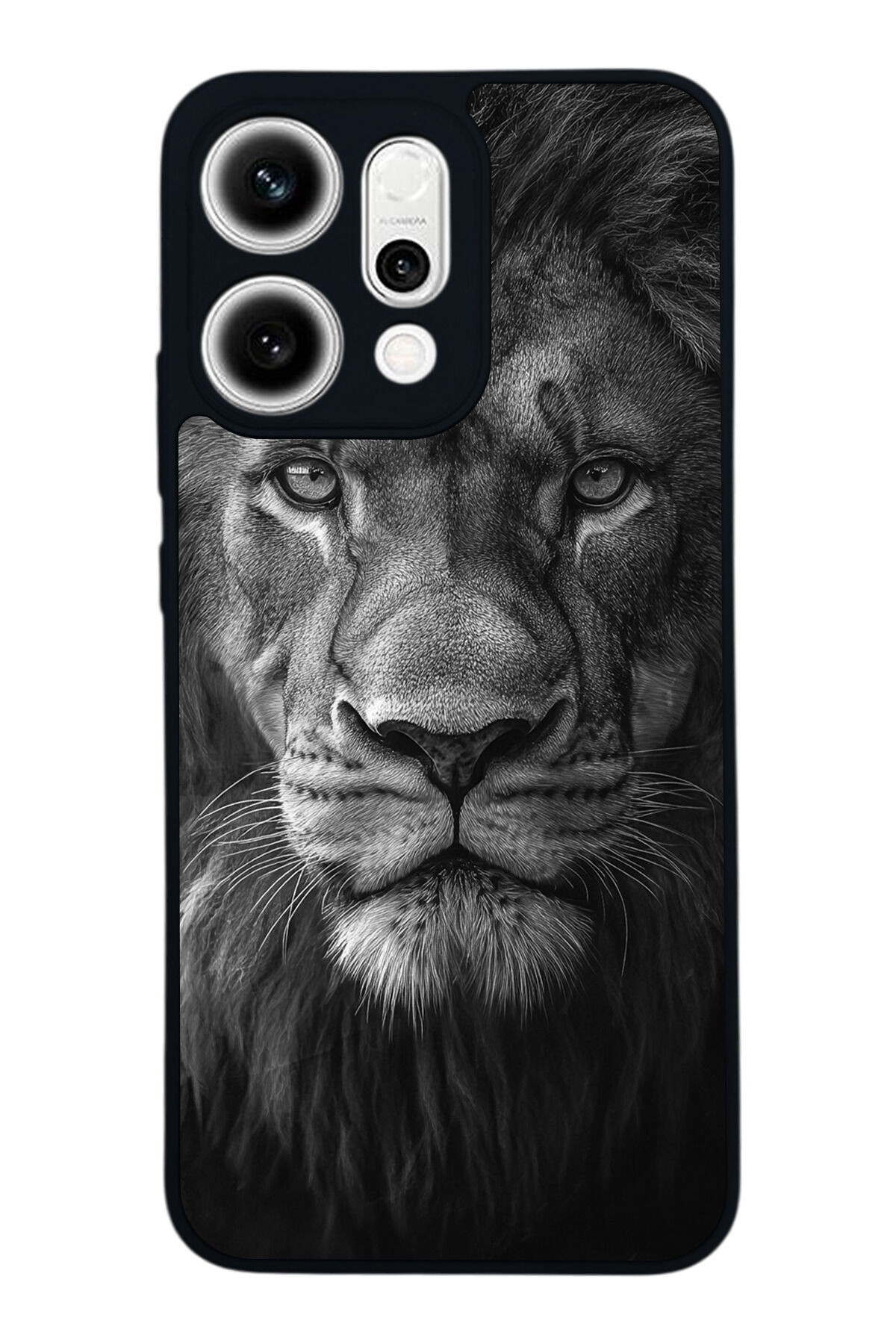 Oppo Reno 14 Uyumlu Aslan Tasarımlı Glossy Premium Kılıf