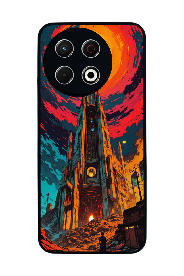 Tecno Spark 30 Pro Uyumlu Abstract Tasarımlı Glossy Premium Kılıf