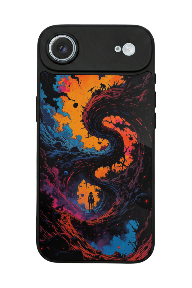 iPhone 17 Air Uyumlu Abstract Tasarımlı Glossy Premium Kılıf
