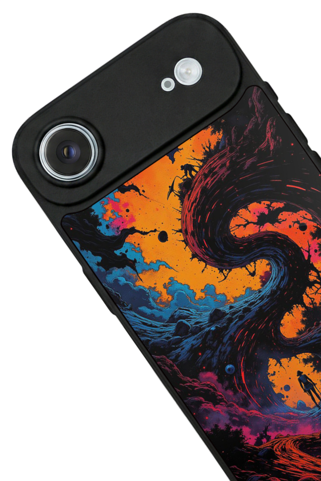iPhone 17 Air Uyumlu Abstract Tasarımlı Glossy Premium Kılıf
