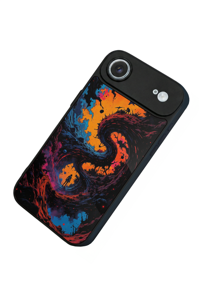 iPhone 17 Air Uyumlu Abstract Tasarımlı Glossy Premium Kılıf