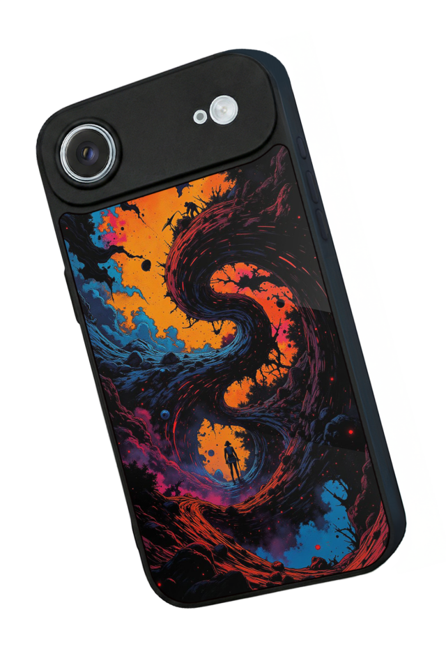 iPhone 17 Air Uyumlu Abstract Tasarımlı Glossy Premium Kılıf