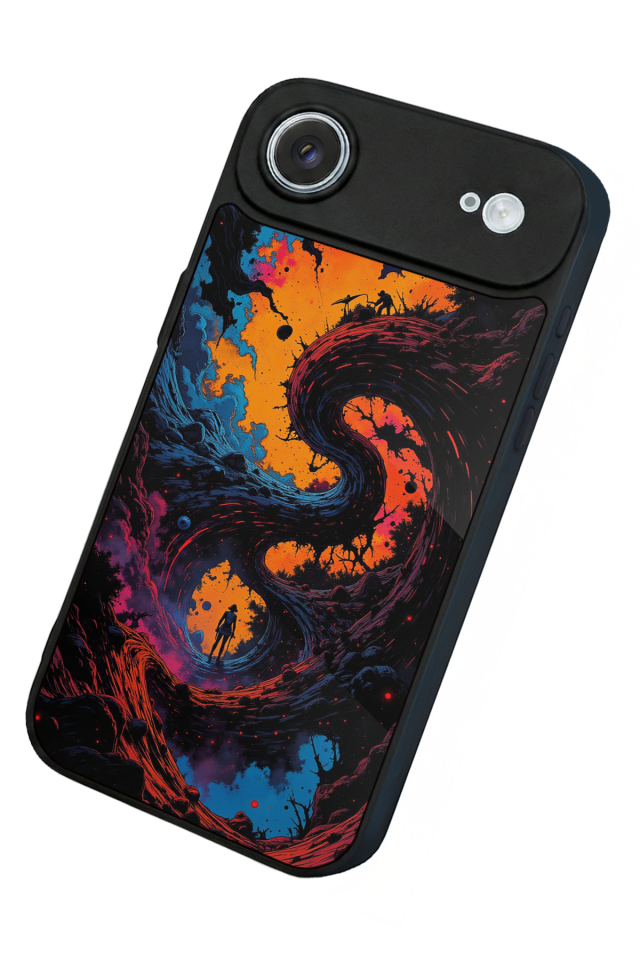 iPhone 17 Air Uyumlu Abstract Tasarımlı Glossy Premium Kılıf