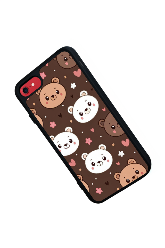 iPhone 8 Uyumlu Ayı Tasarımlı Glossy Premium Kılıf