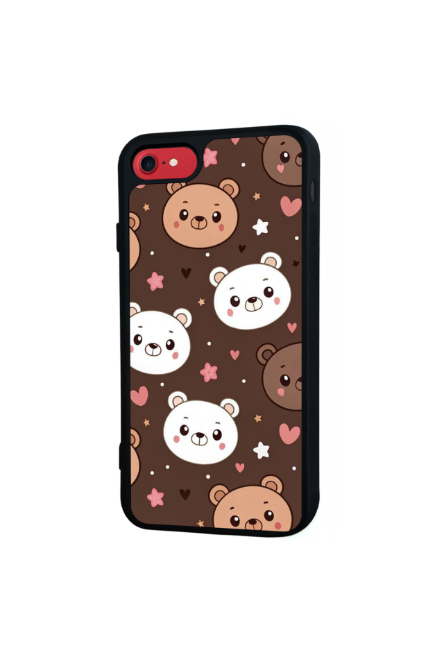 iPhone 8 Uyumlu Ayı Tasarımlı Glossy Premium Kılıf