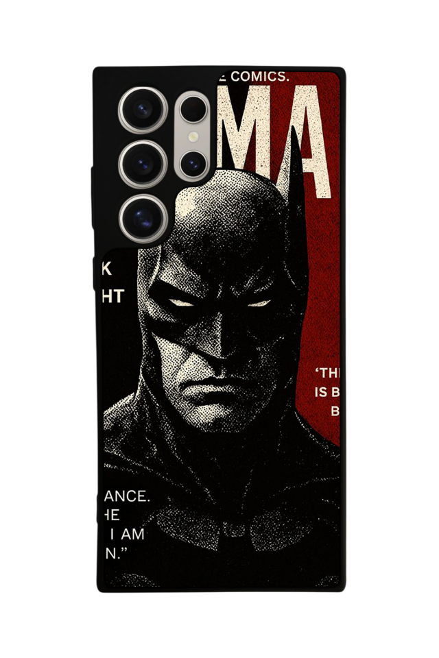 Samsung Galaxy S23 Ultra Uyumlu Batman Tasarımlı Glossy Premium Kılıf