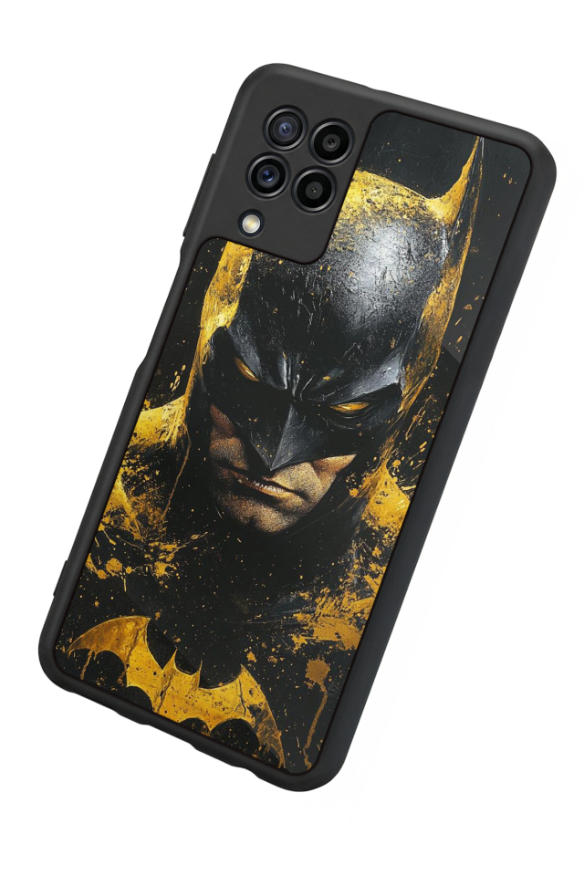 Samsung Galaxy M22 Uyumlu Batman Tasarımlı Glossy Premium Kılıf