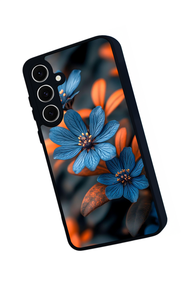 Samsung Galaxy S24 FE Uyumlu Cicek Tasarımlı Glossy Premium Kılıf
