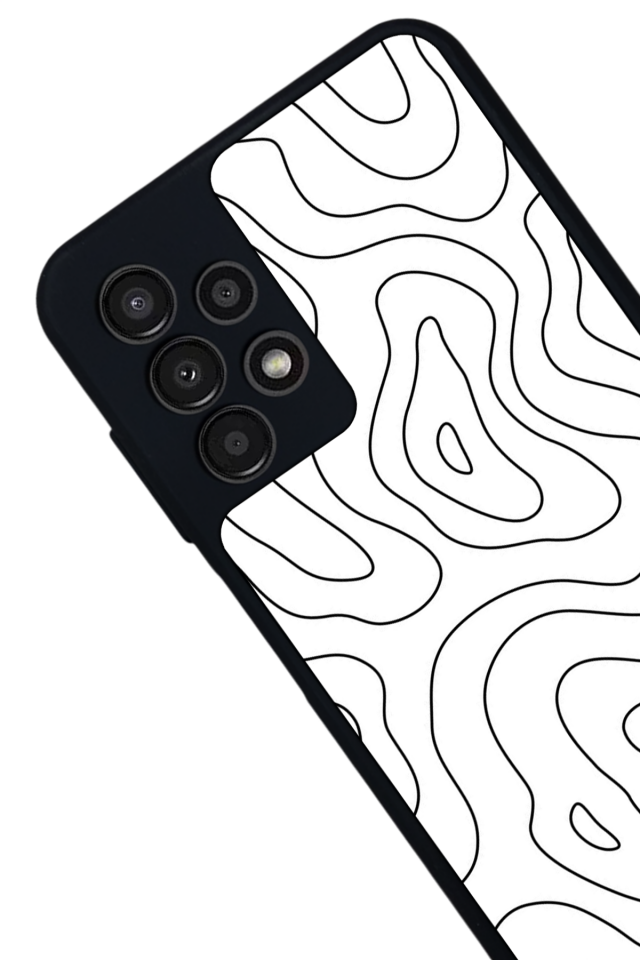 Samsung Galaxy A13 Uyumlu Çizgi Sanatı Tasarımlı Glossy Premium Kılıf