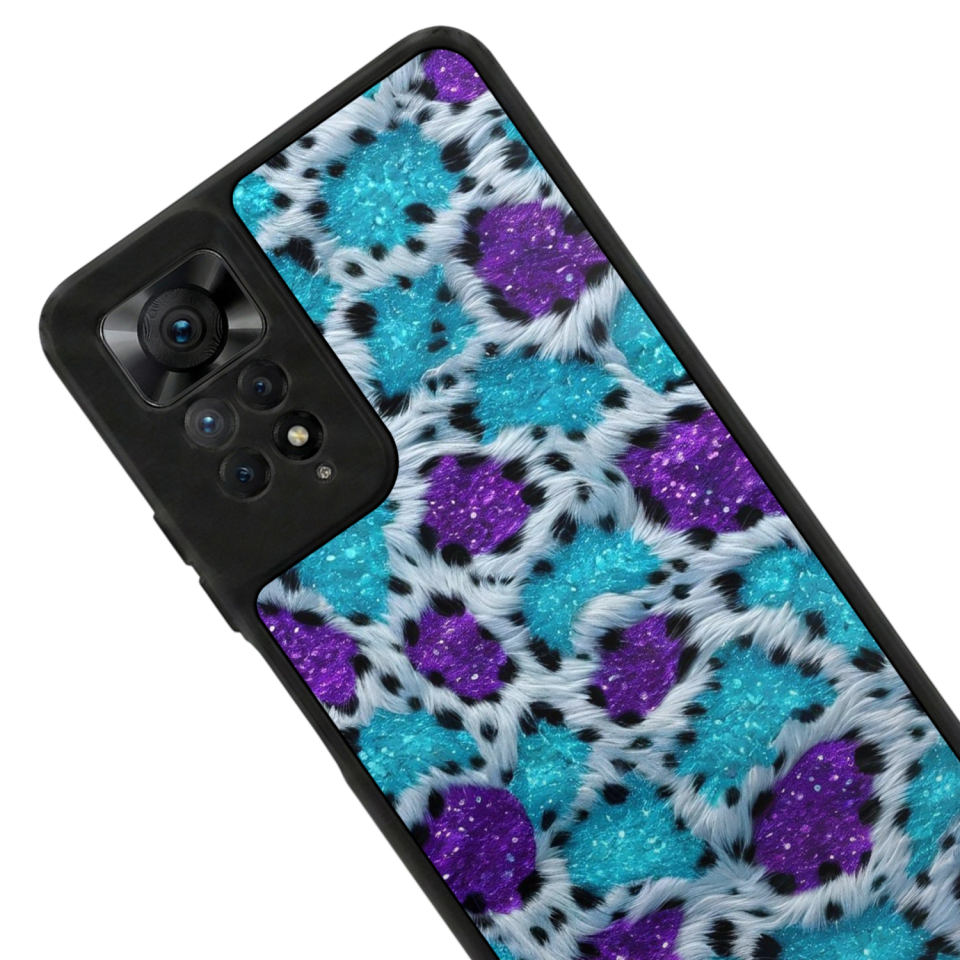 Xiaomi Redmi Note 12 Pro Uyumlu Hologram Leopar Tasarımlı Glossy Premium Kılıf